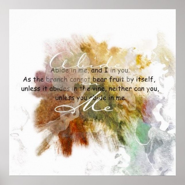 Abide in Me Poster (Devant)