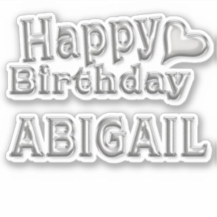 Abigail Happy Birthday Autocollants