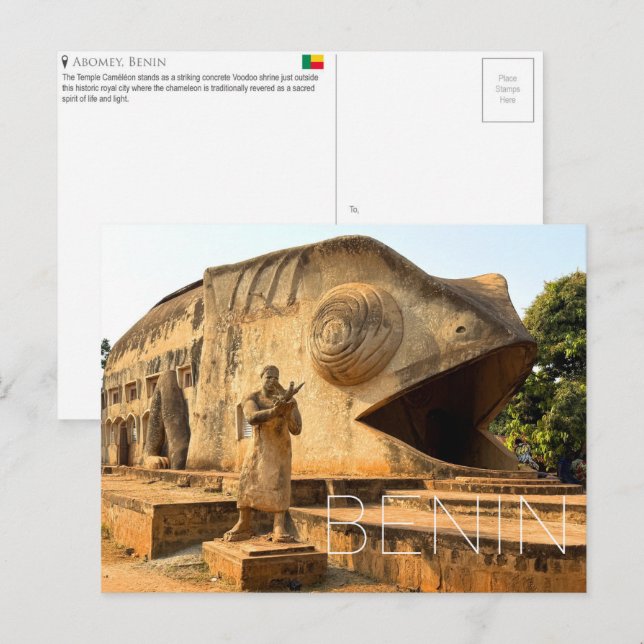 Abomey, Bénin Carte Postale de Voyage (Devant / Derrière)