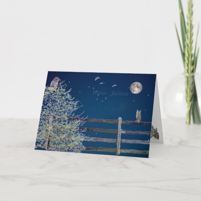 Abondance de la Terre : Carte de vœux du solstice  (Devant)