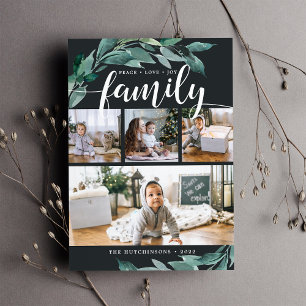 Abondance en hiver   Carte de collage photo de vac