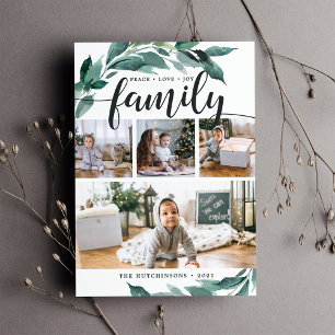 Abondance en hiver   Carte de collage photo de vac