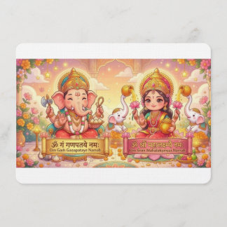 Abondance Florissante - Ganesha & Lakshmi
