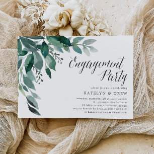 Abondant feuillage Invitation de la partie d'eng