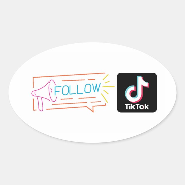abonnez-vous à mon autocollant de canal Tiktok (Devant)