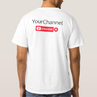 Abonnez-vous Youtube Nom de la chaîne T-shirt pers