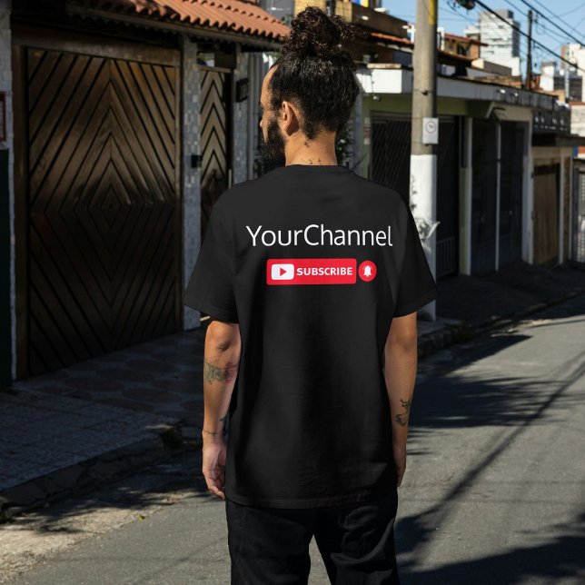 Abonnez-vous Youtube Nom de la chaîne T-shirt pers (Créateur téléchargé)
