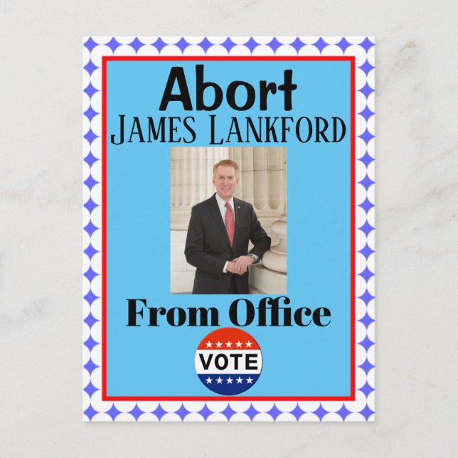 Abort James Lankford Carte postale (Devant)