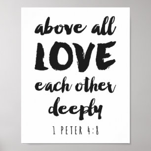 Above all Love Poster Print