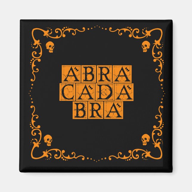 Abracadabra Magic Word 2 pouces Magnet Carré (Devant)