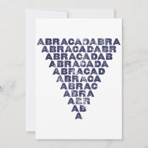 Abracadabra [triangle inversé foncé]