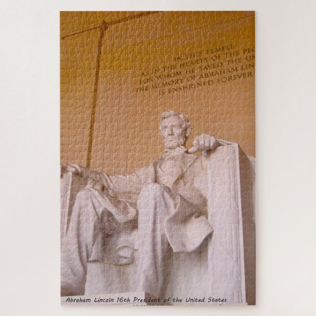 Abraham Lincoln 16e Président d'Amérique. Puzzle (Vertical)