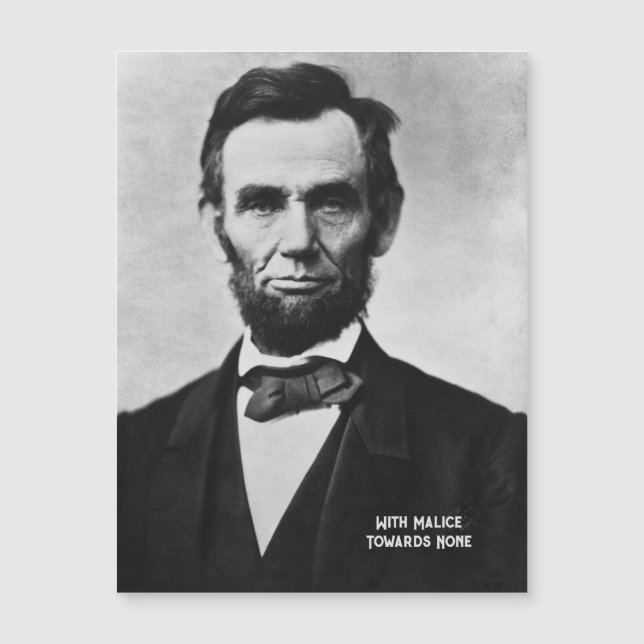 Abraham Lincoln - Avec Malice vers aucun aimant (Devant)