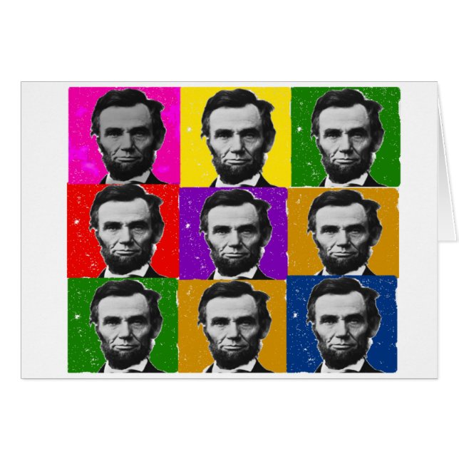 Abraham Lincoln Cadeaux d'Art—Unique 9 Photos (Devant horizontal)