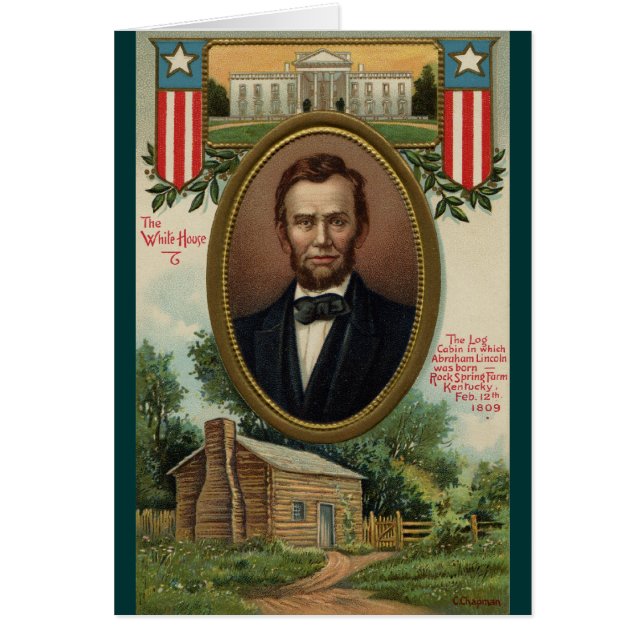 Abraham Lincoln et cabine de rondin au Kentucky (Devant)