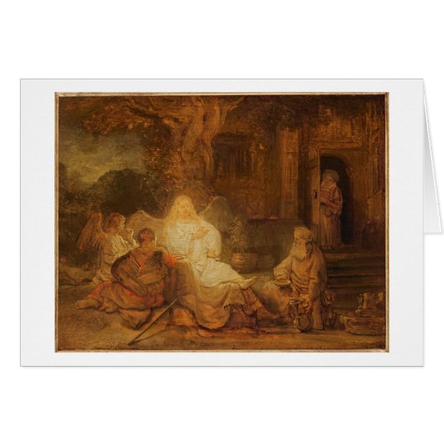 Abraham reçoit les trois anges, 1646 (huile sur la (Devant horizontal)