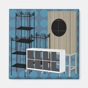 Abris de mobilier Ikea Aimant bleu