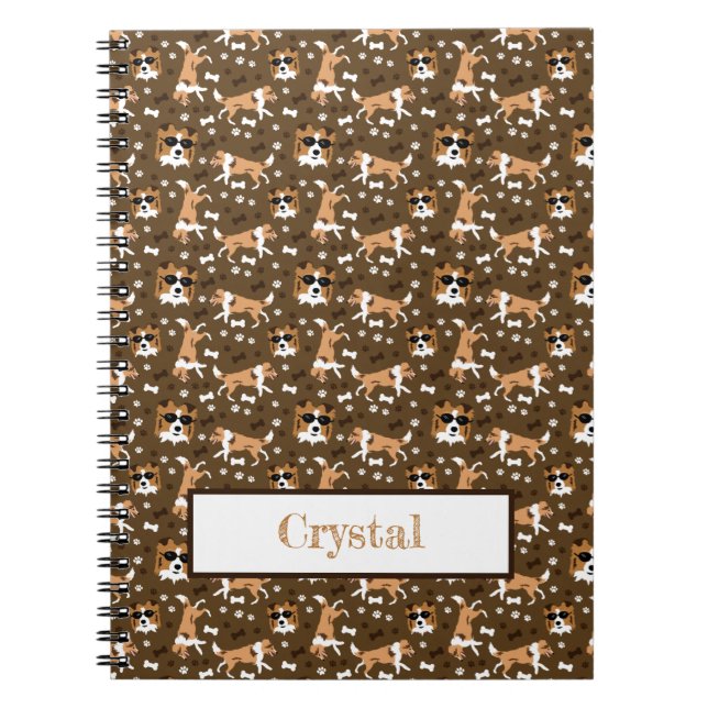 Abris Shetland Sheepdog Motif Carnet Brown (Devant)