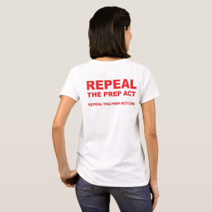 Abroger PREP Act art backon WOMENS Tshirt BLANC