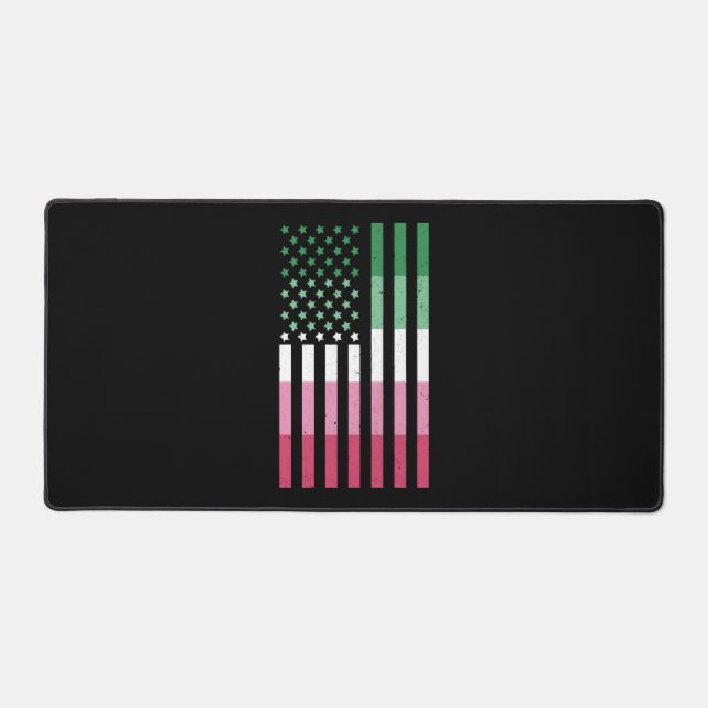 Abrosexuel USA Drapeau LGBT Cadeau Abrosexuel (Recto)