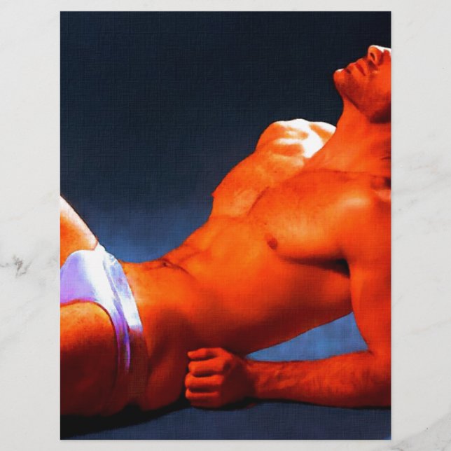 Abs Burning - peinture originale (Devant)