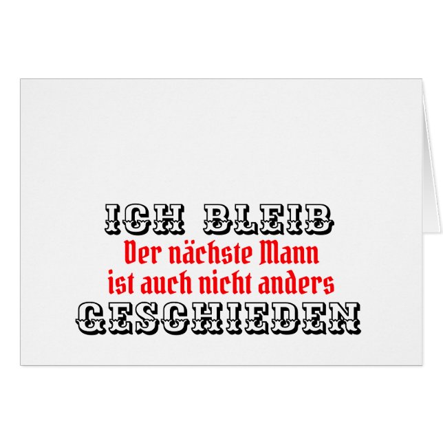 Absage an die Männerwelt (Devant horizontal)