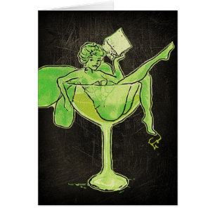 Absinthe Girl In Glass (pas de texte)