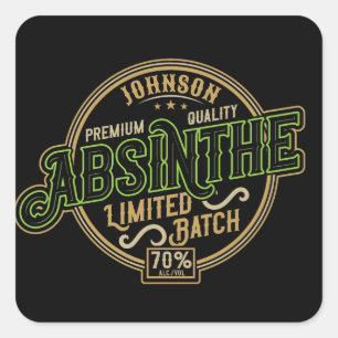 Absinthe Herbal Spirit Liquor Étiquette