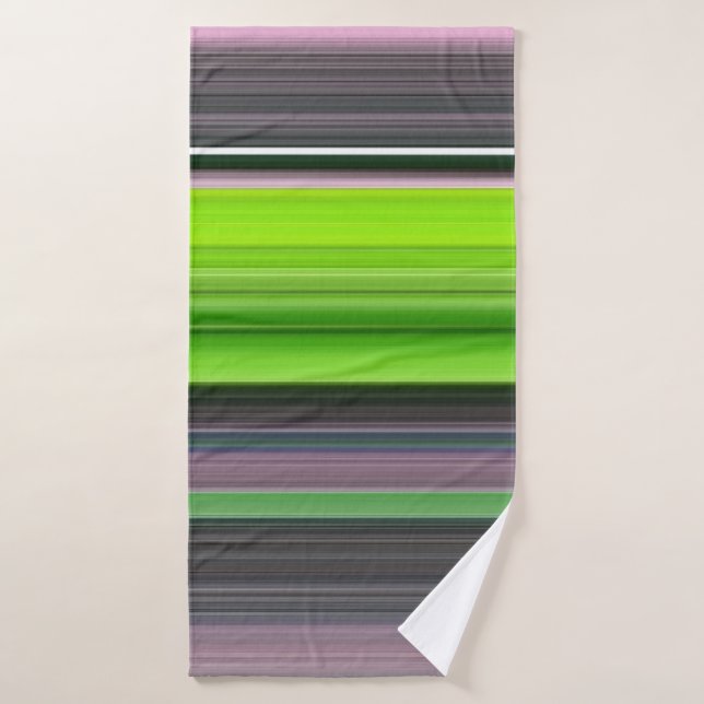 Abstract #1: Lime and grey (Serviette de bain)