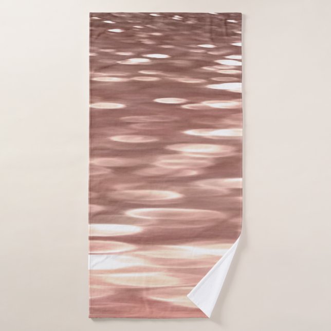 Abstract #3: Copper Rose Gold (Serviette de bain)