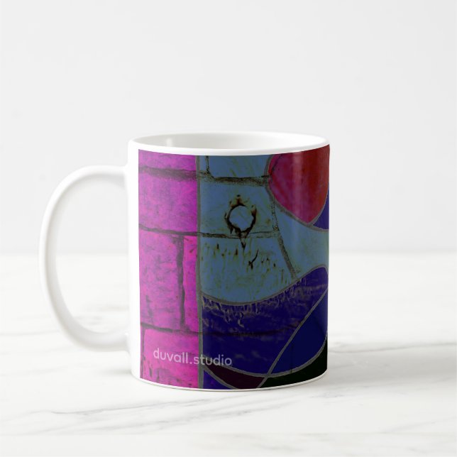 Abstract Art Coffee Mug "Candlelight Variation" (Gauche)
