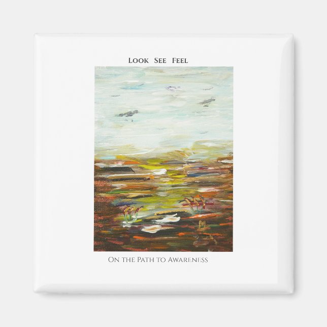 Abstract Art Magnet  - “On the Path to Awareness” (Devant)