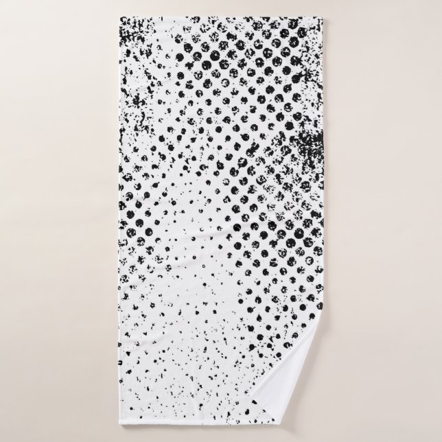 Abstract black and white vintage background. Monoc (Serviette de bain)