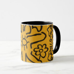 abstract coffee mug