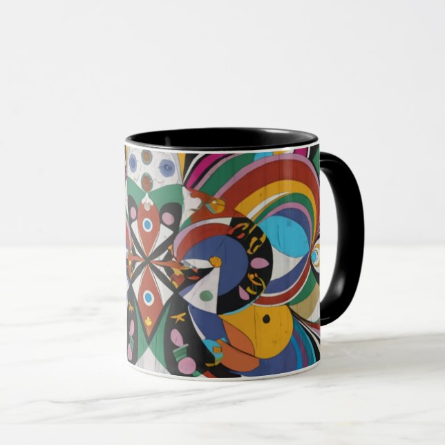 abstract color coffee mug (Devant droit)