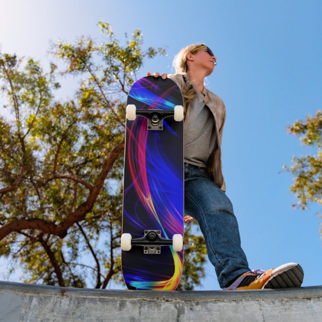 Abstract Colorful Lights Skateboard - Modern (Extérieur 1)