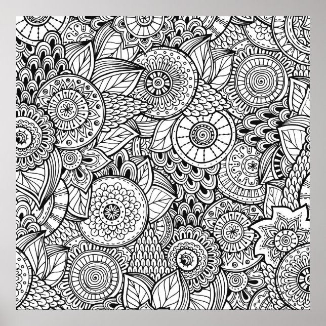 Abstract coloring Poster (Devant)