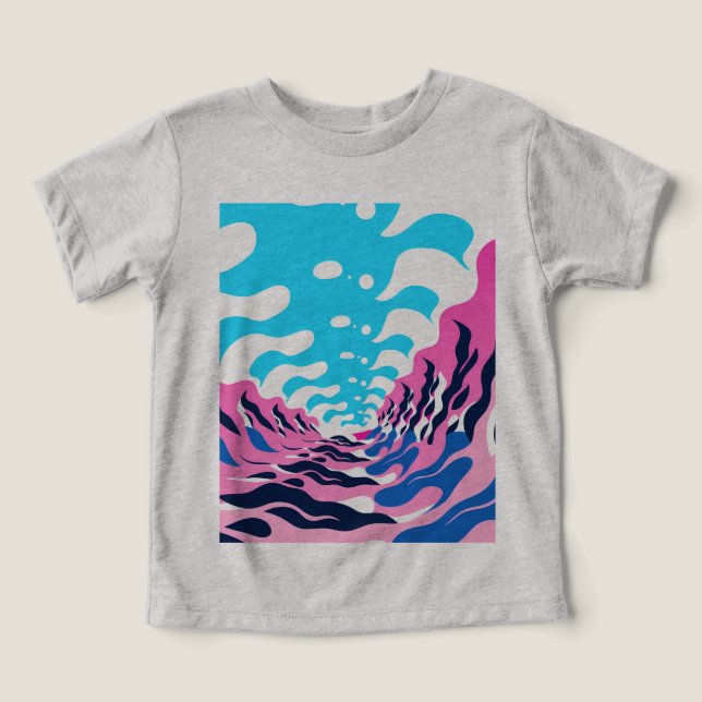 Abstract Dream Wave – Vibrant Surreal Flow (Design Recto)