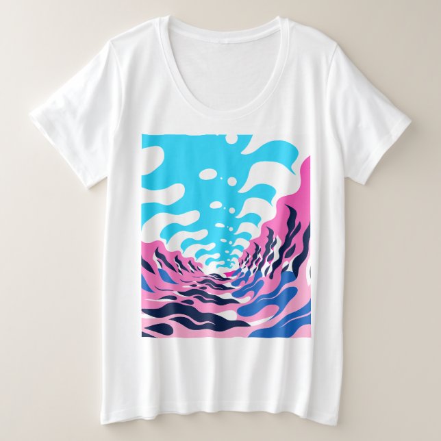 Abstract Dream Wave – Vibrant Surreal Flow (Design devant)