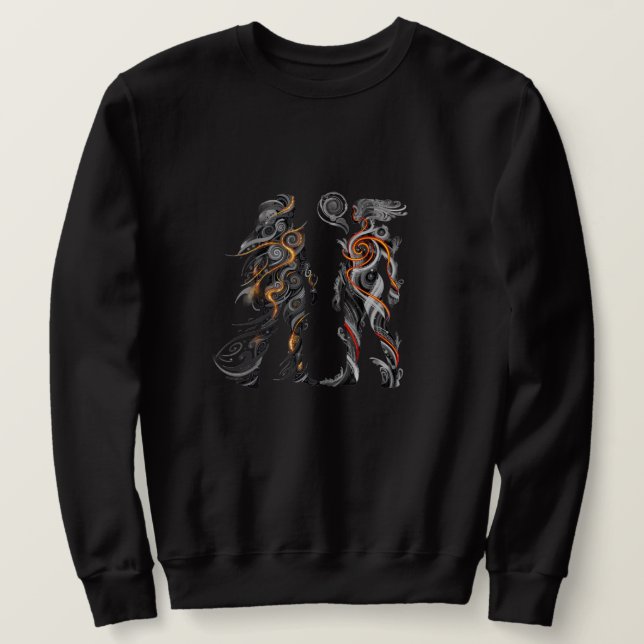 Abstract Duality Men’s Sweatshirt (Design devant)