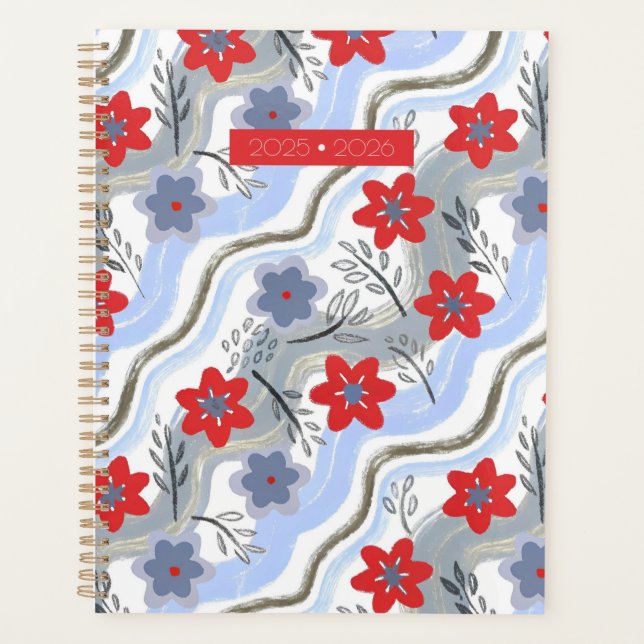 Abstract Floral Retro Swirls (Devant)
