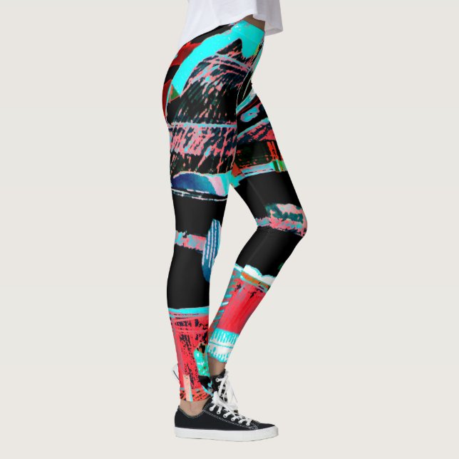 Abstract Freedom – Custom All‑Over‑Print Leggings (Droite)