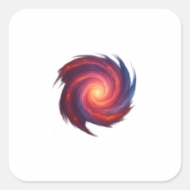 Abstract Galaxy Swirl Sticker (Devant)