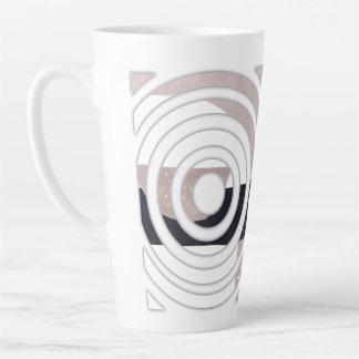 Abstract latte mug design