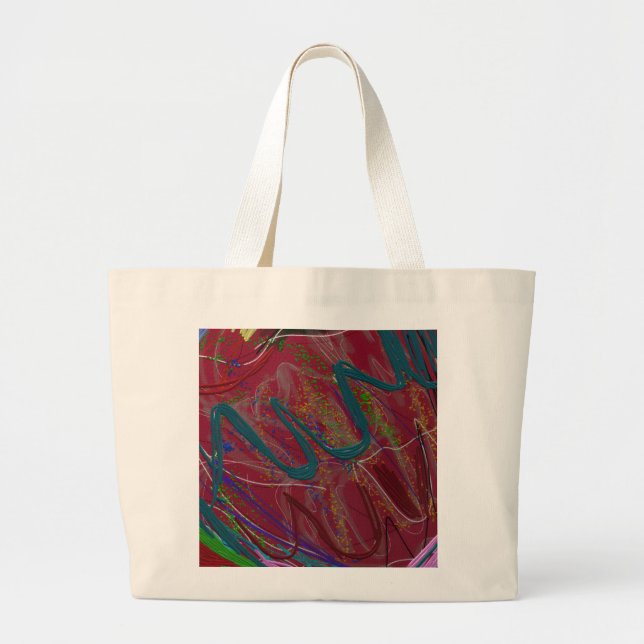 Abstract Love Jumbo Tote Bag (Devant)