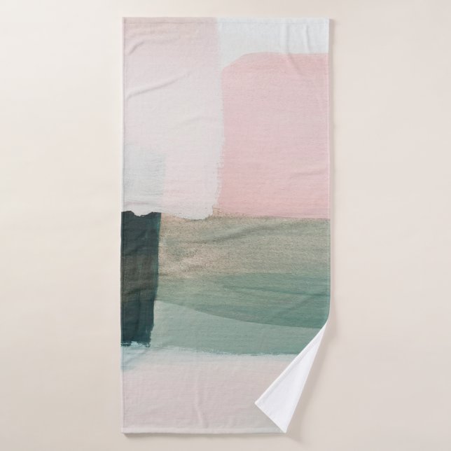 Abstract modern art background. Painting gray and  (Serviette de bain)