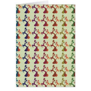 Abstract Modern Multicolor Tulip Floral design