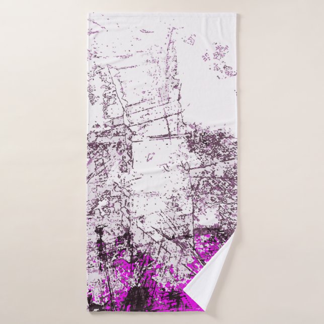 Abstract modern painting background. Illustration. (Serviette de bain)