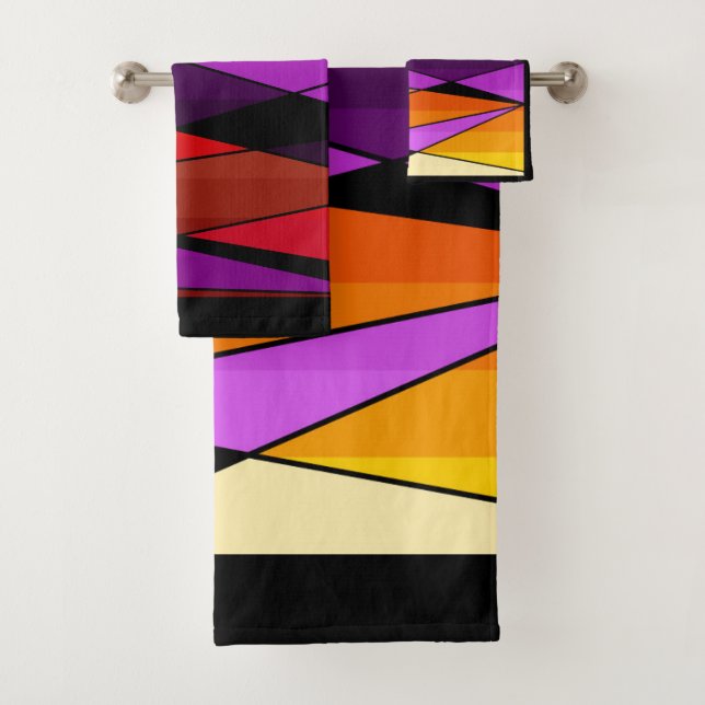 Abstract moderne geometric shapes triorange (En situation)