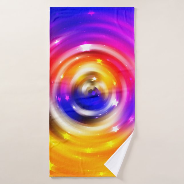 abstract multicolored background. brilliant circle (Serviette de bain)